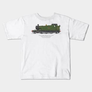 Ex-GWR Small Prairie Class 4575 Tank Locomotive Number 5541 Kids T-Shirt